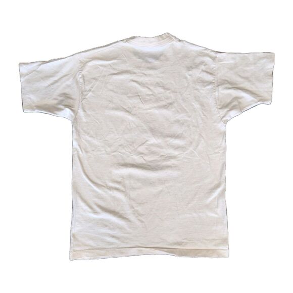 Vtg‎ 90s Alaska Shirt L Moose Fruit Of The Loom Single Stitch Spellout Travel - Picture 2 of 8